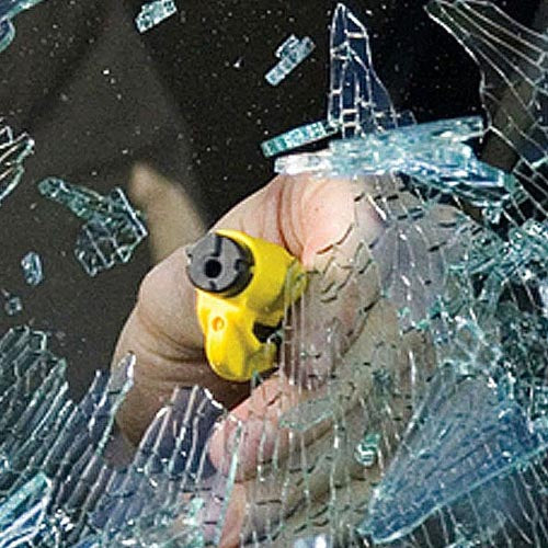 Resqme Car Escape Tool: Seatbelt Cutter and Window Glass Breaker Keych